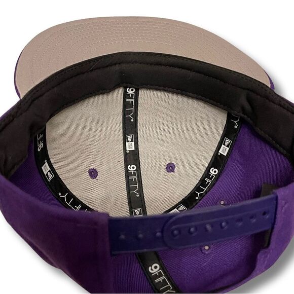 Minnesota Vikings Football New Era Purple 9FIFTY Adjustable Snapback Hat - Picture 11 of 12